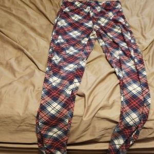 Plaid leggings